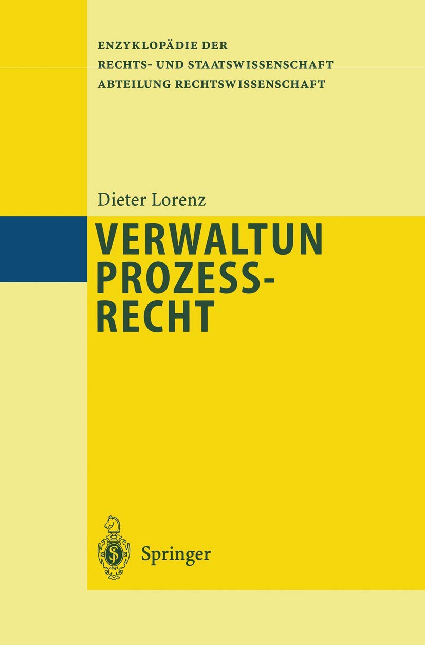 Verwaltungsprozeßrecht (English, Dieter Lorenz) - Image 2 - GlowMirror