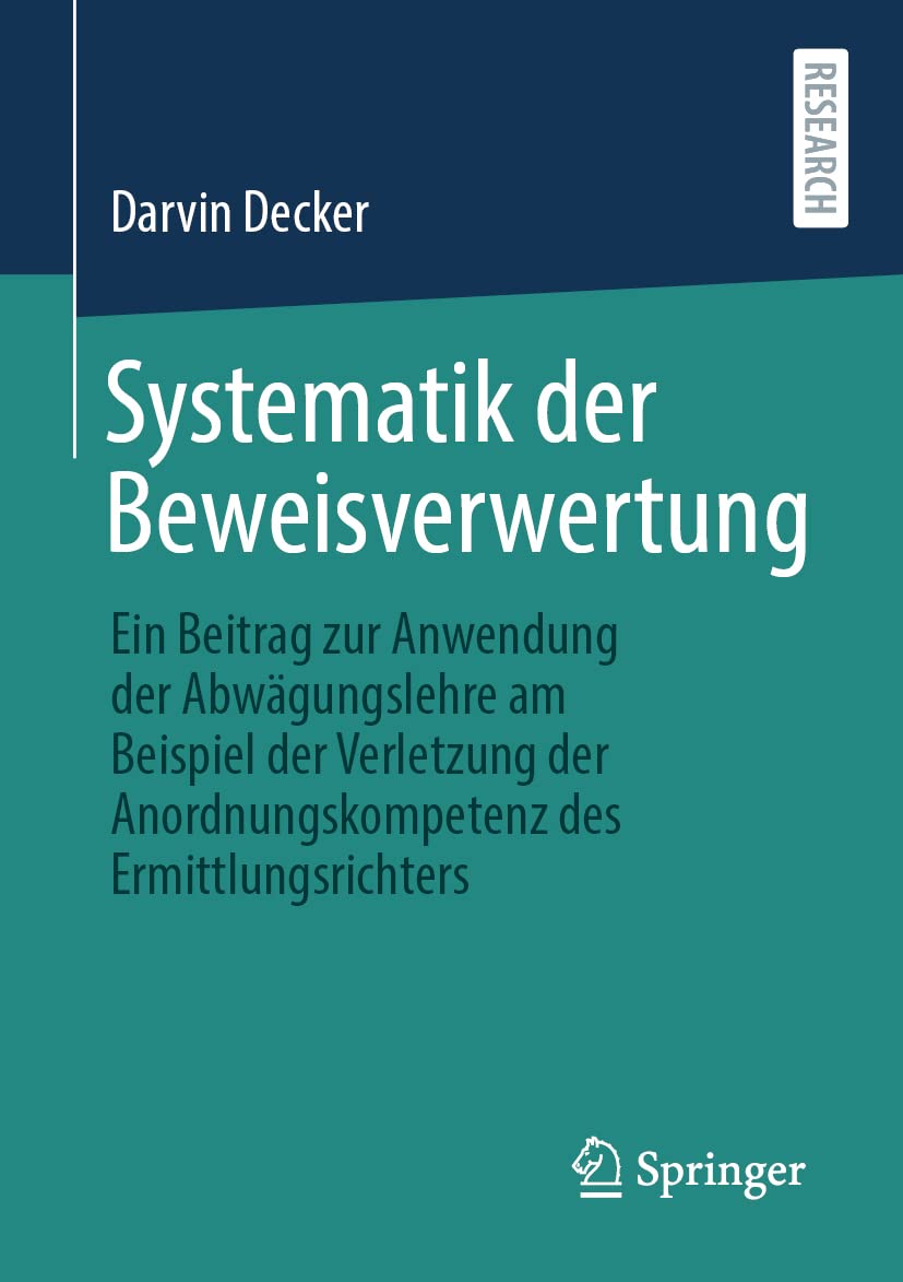Systematik Der Beweisverwertung (English, Darvin Decker) - Image 2 - GlowMirror