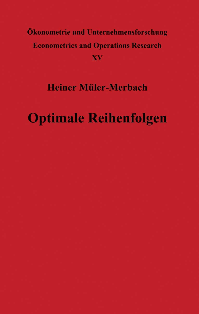 Optimale Reihenfolgen (English, H. Müller-Merbach) - Image 2 - GlowMirror