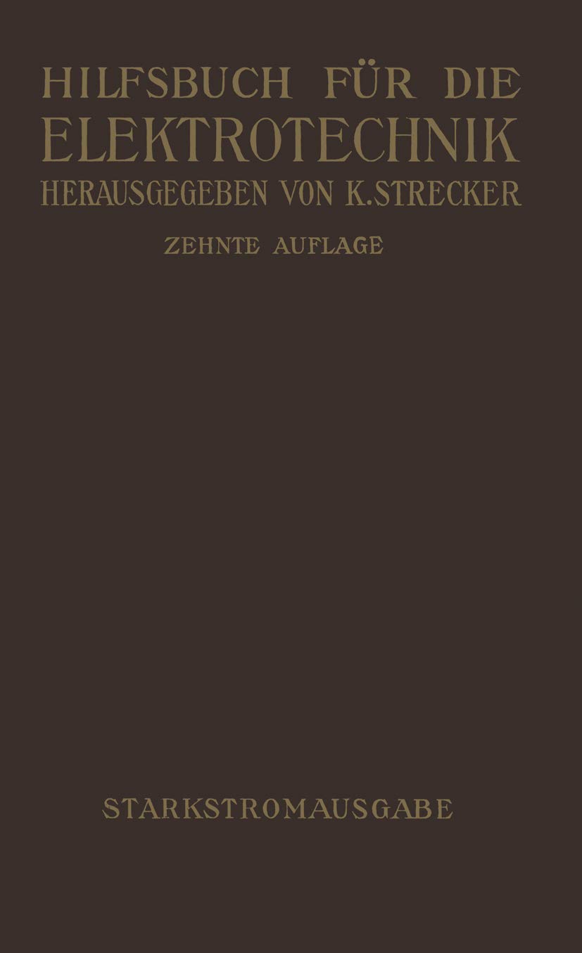 Hilfsbuch Für Die Elektrotechnik (English, Karl Strecker) - Image 2 - GlowMirror