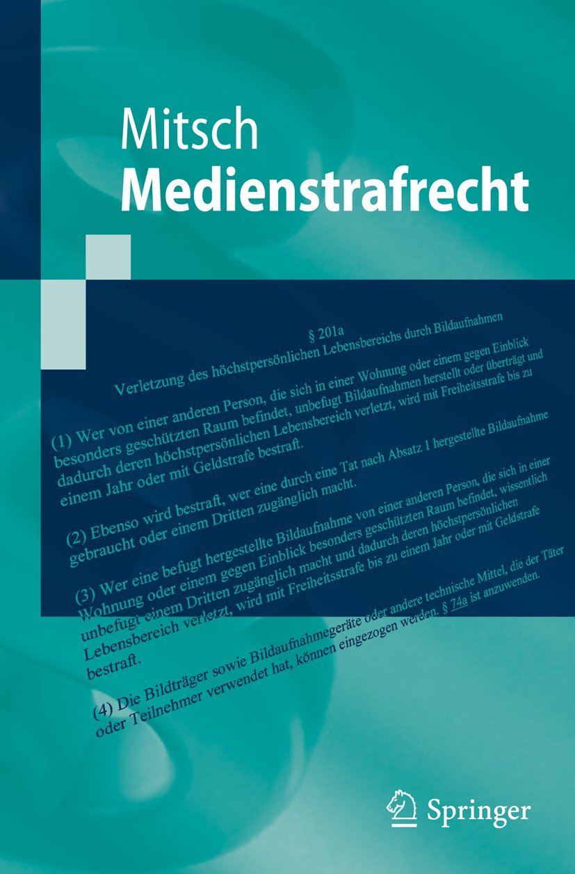 Medienstrafrecht (English, Wolfgang Mitsch) - Image 2 - GlowMirror