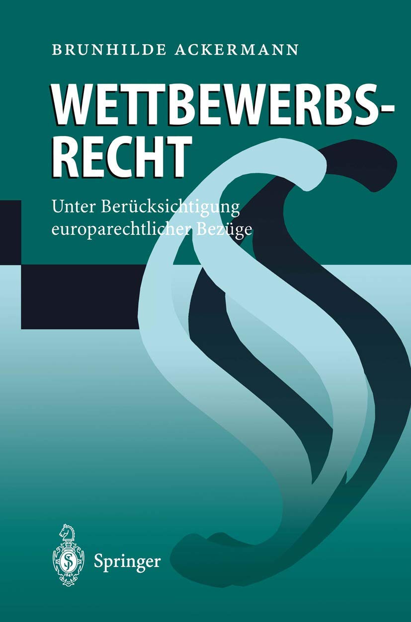 Wettbewerbsrecht (English, Brunhilde Ackermann) - Image 2 - GlowMirror
