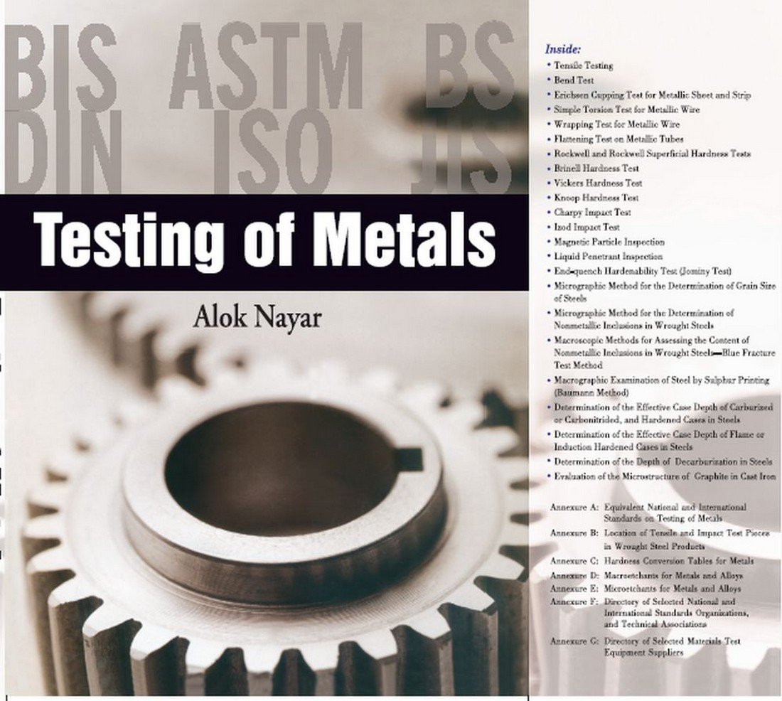 Buy Testing of Metals (English, Hardcover, Alok Nayar) Online at Best Price - GlowMirror