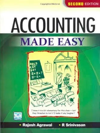 Buy Accounting Made Easy (English, Paperback, R Srinivasan Rajesh Agrawal) Online at Best Price - GlowMirror