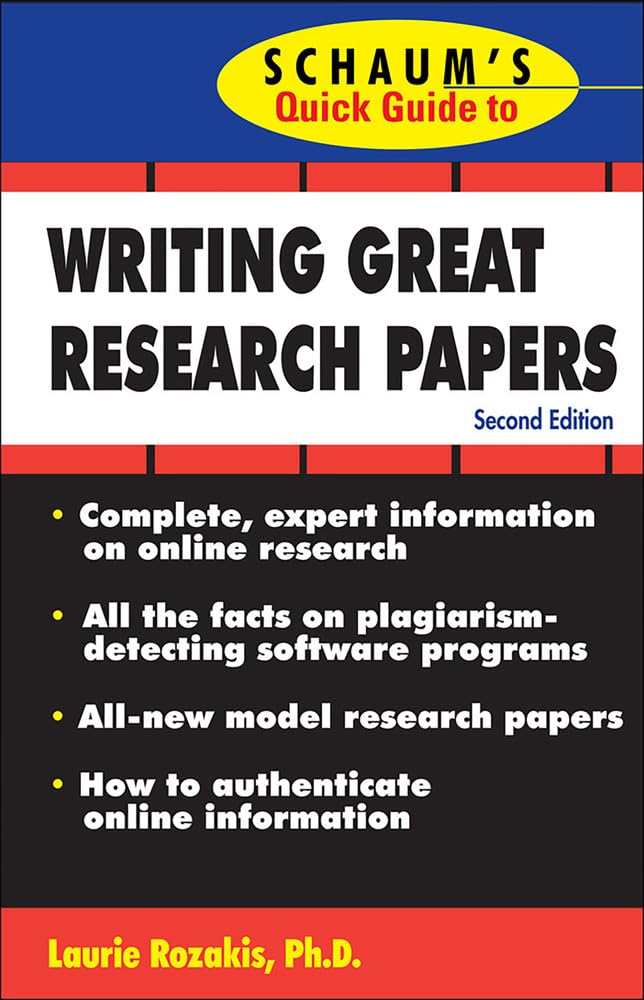 Buy Schaum's Quick Guide to Writing Great Research Papers Online at Best Price - GlowMirror