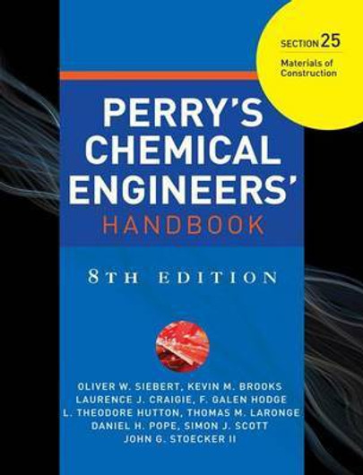 Buy Perry's Chemical Engineer's Handbook, 8th Edition, Section 25 (English, Paperback) Online at Best Price - GlowMirror