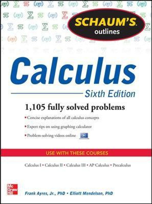 Buy Schaum's Outline of Calculus, 6th Edition (English, Paperback) Online at Best Price - GlowMirror
