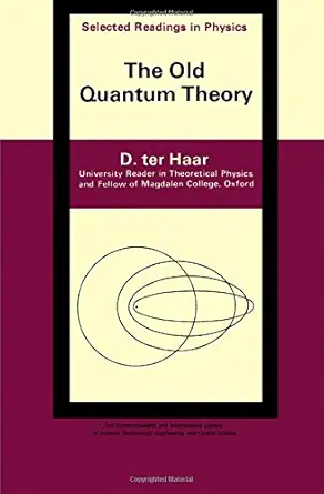 Buy Old Quantum Theory (English, Paperback, Dirk ter Haar) Online at Best Price - GlowMirror
