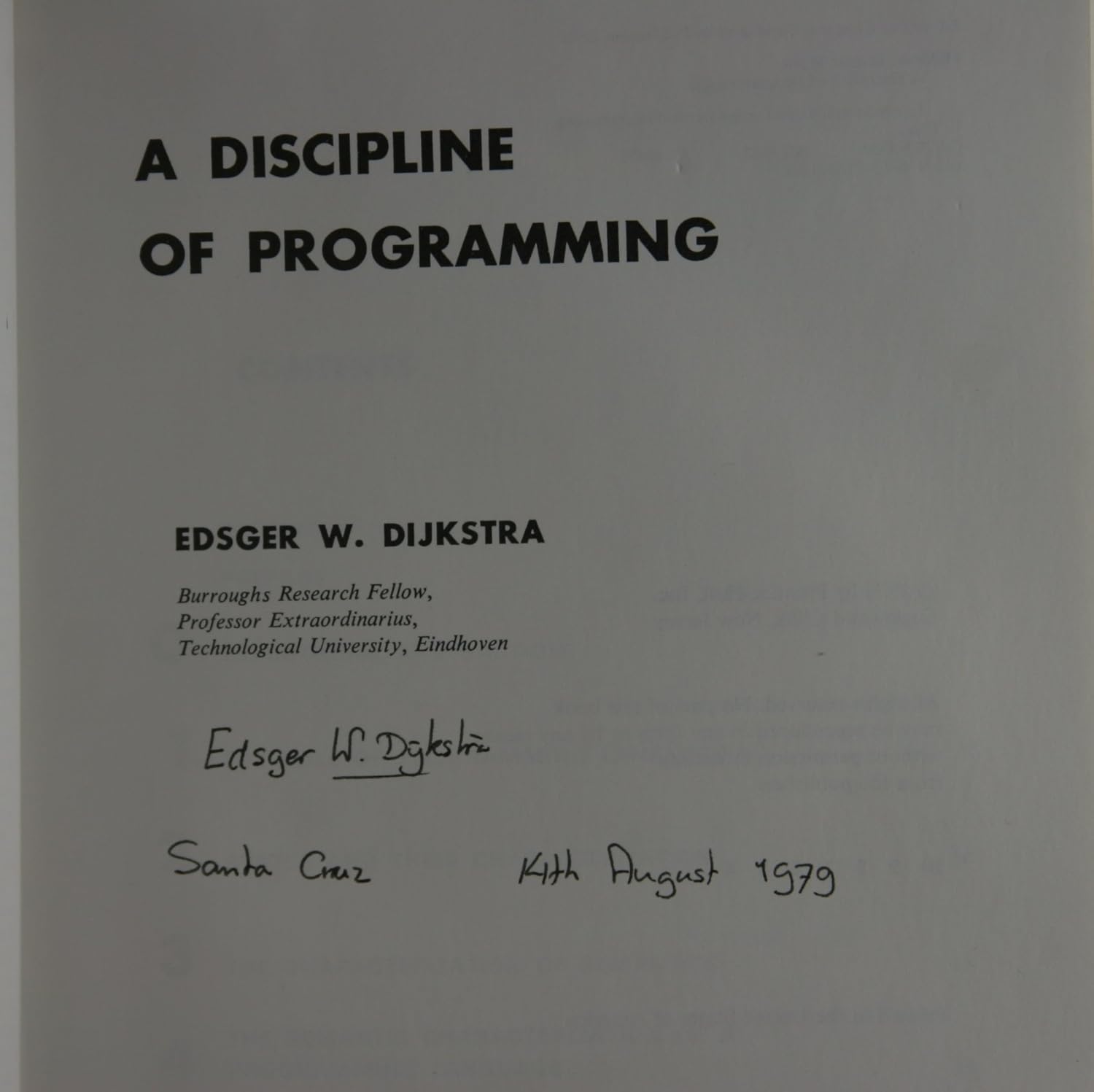 Buy Discipline of Programming, A (Prentice-Hall Series in Automatic Computation) (#1,010 in History of Ideas, Paperback, E. Dijkstra) Online at Best Price - GlowMirror