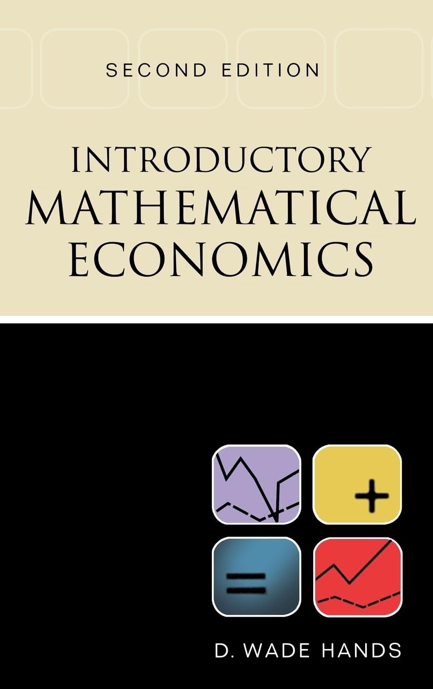 Buy Introductory Mathematical Economics (English, Hardcover, Hands) Online at Best Price - GlowMirror