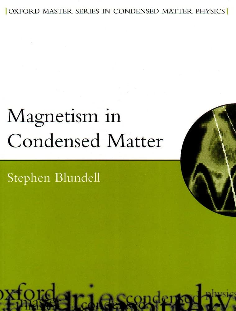 Buy Magnetism in Condensed Matter (English, Hardcover, Stephen Blundell) Online at Best Price - GlowMirror