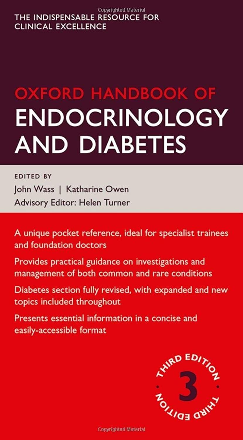 Buy Oxford Handbook OF Endocrinology AND Diabetes 3E (English, Paperback, Wass J., Katharine Owen, Helen Turner) Online at Best Price - GlowMirror