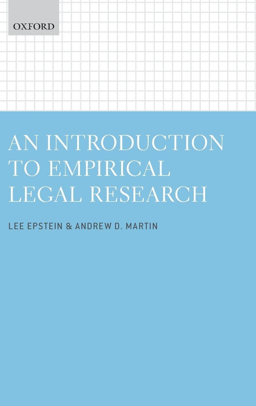 Buy An Introduction to Empirical Legal Research (English, Paperback, Lee Epstein) Online at Best Price - GlowMirror