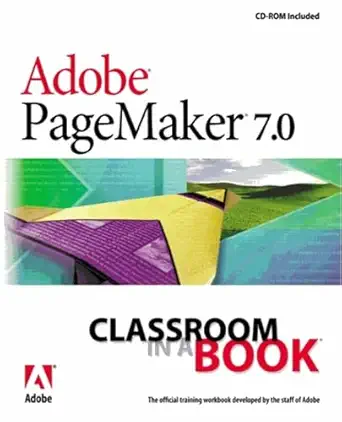 Buy PageMaker 7.0 Classroom in a Book (English, Paperback, . Adobe Creative Team) Online at Best Price - GlowMirror