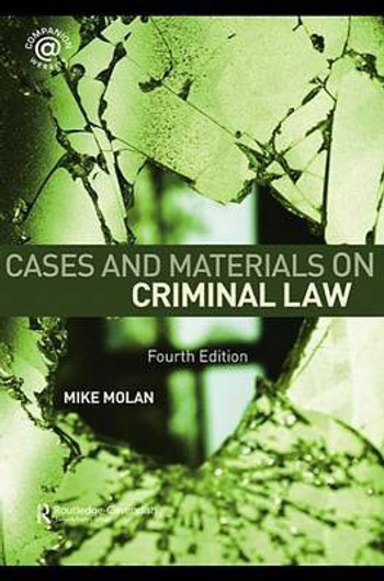 Buy Cases & Materials on Criminal Law (English, Paperback) Online at Best Price - GlowMirror