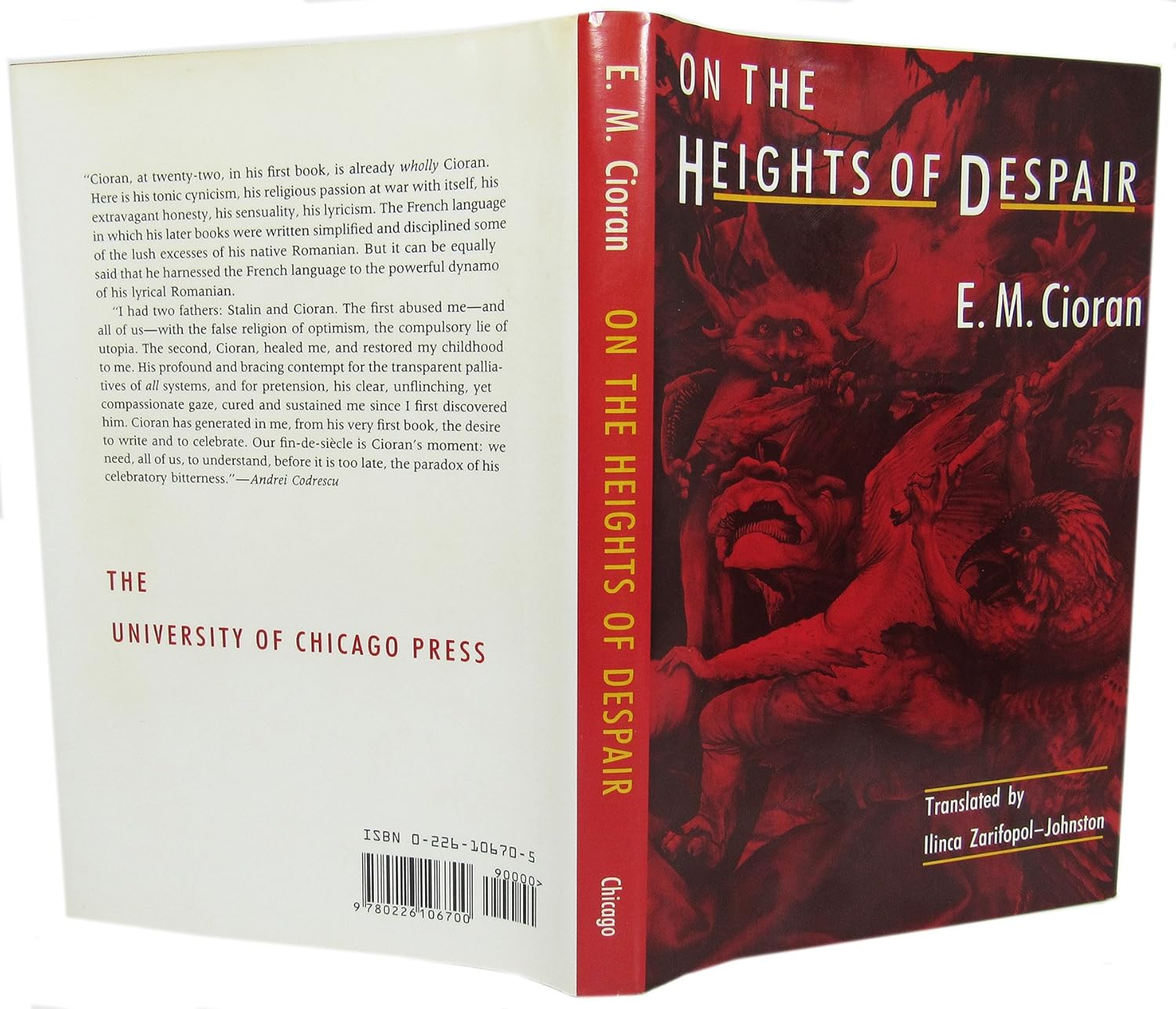 Buy On the Heights of Despair (English, Paperback, Cioran) Online at Best Price - GlowMirror