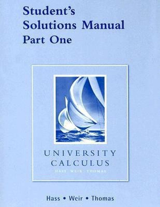 Buy Student Solutions Manual Part 1 for University Calculus (English, Paperback) Online at Best Price - GlowMirror