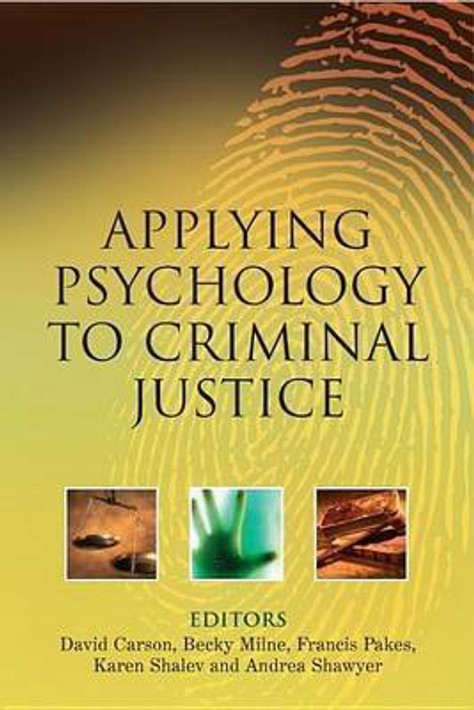 Buy Applying Psychology to Criminal Justice (English, Paperback) Online at Best Price - GlowMirror