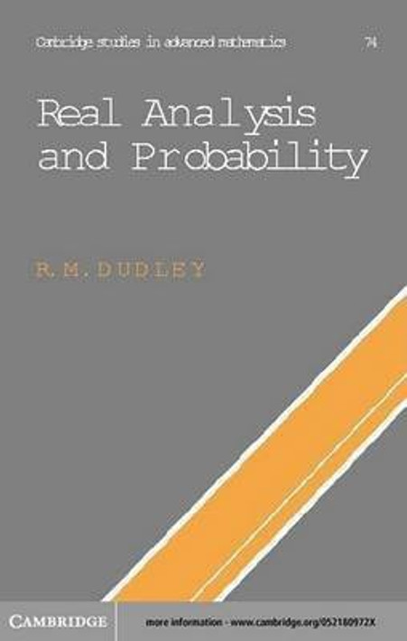 Buy Real Analysis and Probability (English, Paperback) Online at Best Price - GlowMirror