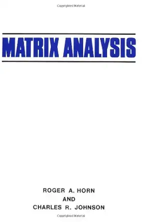 Buy Matrix Analysis (English, Paperback, Roger A. Horn, Charles R. Johnson) Online at Best Price - GlowMirror