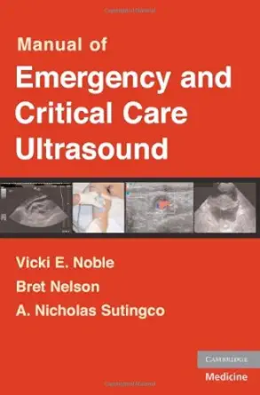 Buy Manual of Emergency and Critical Care Ultrasound (English, Paperback, Noble) Online at Best Price - GlowMirror