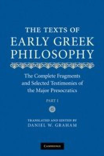 Buy The Texts of Early Greek Philosophy (English, Paperback) Online at Best Price - GlowMirror