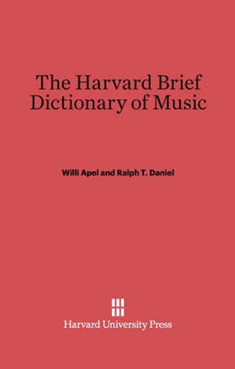 Buy The Harvard Brief Dictionary of Music (English, Paperback) Online at Best Price - GlowMirror