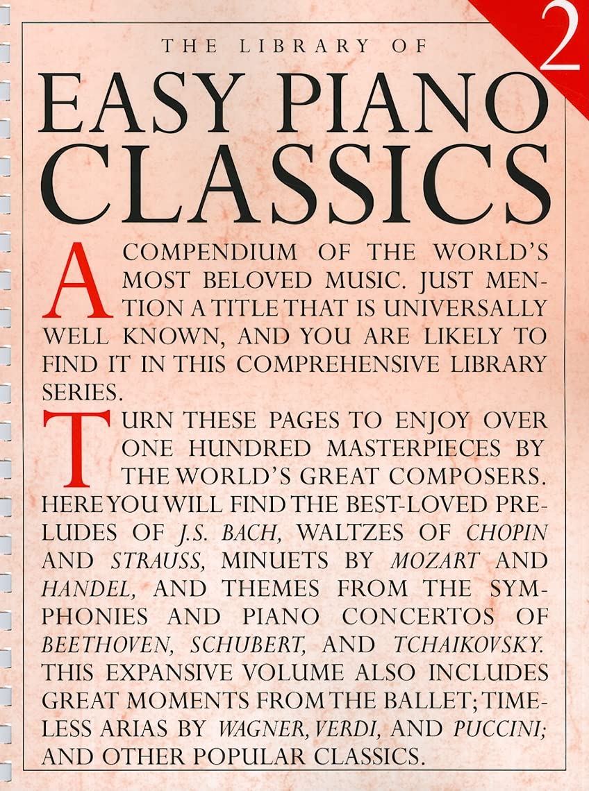Buy Library of Easy Piano Classics 2 (English, Paperback, Amsco Publications) Online at Best Price - GlowMirror