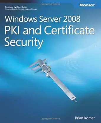 Buy Windows Server 2008 PKI and Certificate Security (English, Paperback, Brian Komar) Online at Best Price - GlowMirror