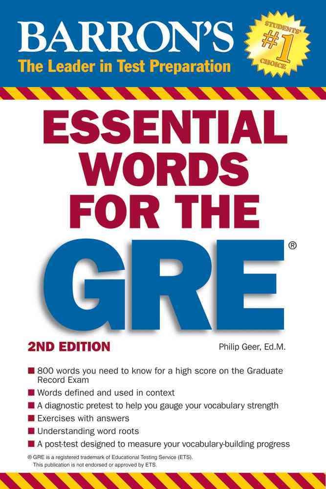 Buy Barron's Essential Words for the GRE (English, Paperback, Philip Geer) Online at Best Price - GlowMirror
