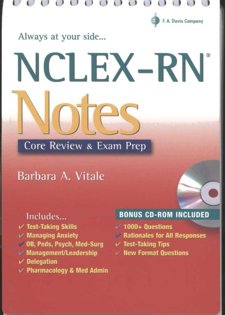 Buy NCLEX-RN Notes: Core Review & Exam Prep (Davis's Notes) (English, Paperback, Barbara A. Vitale) Online at Best Price - GlowMirror