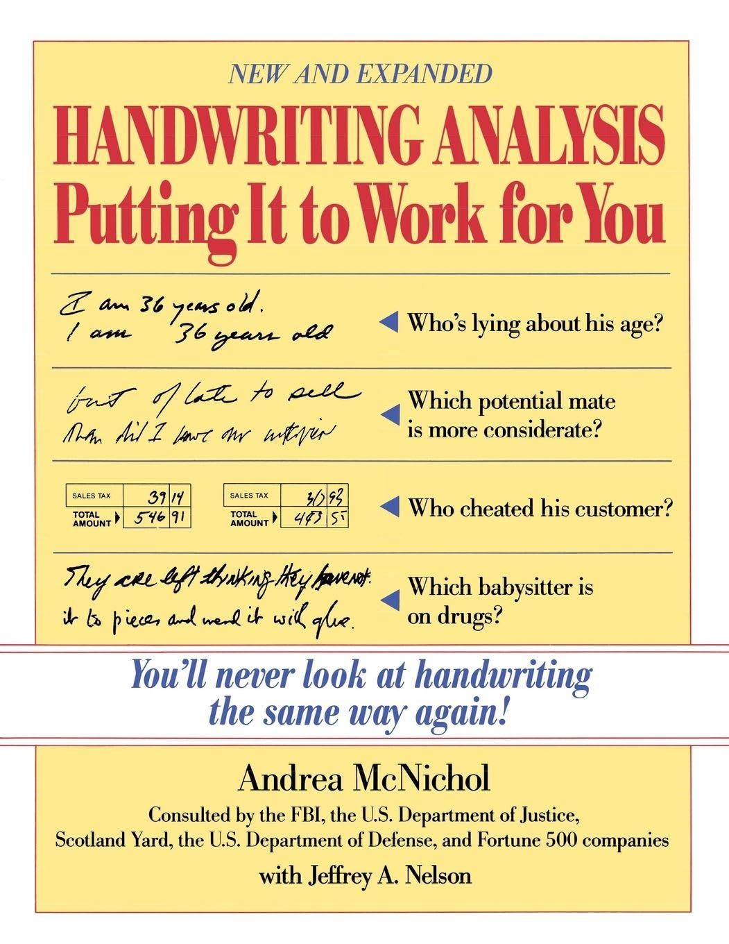 Buy HANDWRITING ANALYSIS (English, Paperback, Andrea McNichol, Jeffrey A. Nelson) Online at Best Price - GlowMirror