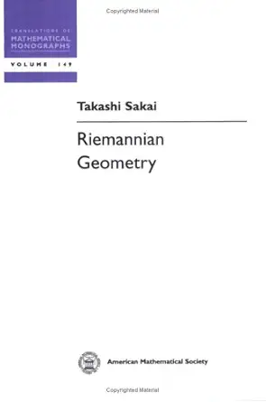 Buy Riemannian Geometry (Translations of Mathematical Monographs) (English, Paperback, Takashi Sakai) Online at Best Price - GlowMirror