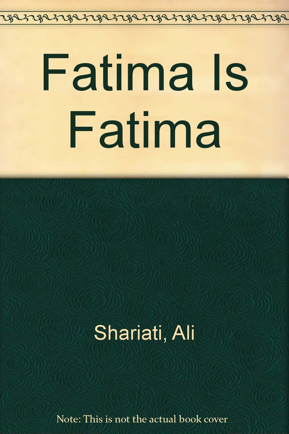 Buy Fatima Is Fatima (English, Persian, Paperback, Ali Shariati) Online at Best Price - GlowMirror