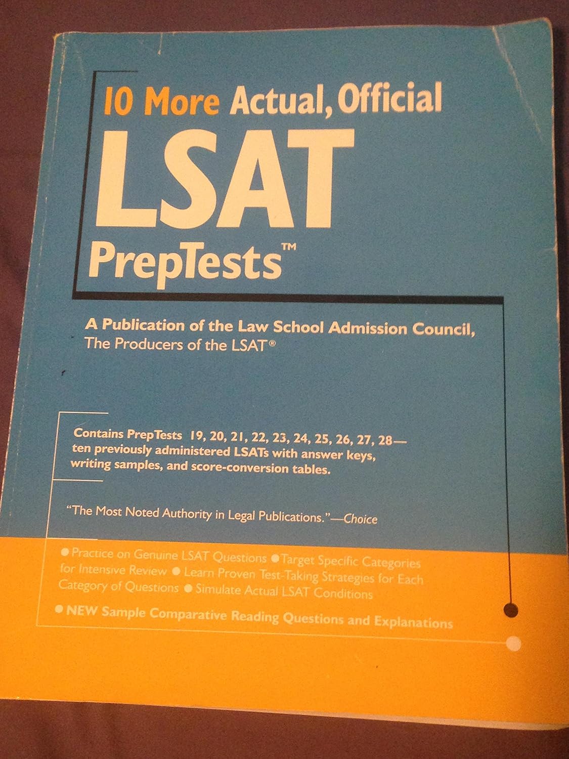 Buy 10 More Actual, Official LSAT PrepTests (English, Paperback, Law School Admission Council) Online at Best Price - GlowMirror