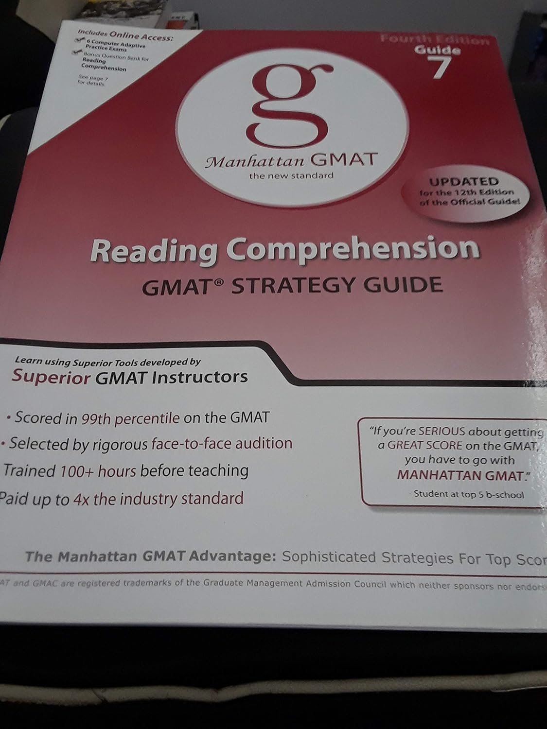 Buy Reading Comprehension GMAT Preparation Guide, 4th Edition (English, Paperback, Manhattan GMAT) Online at Best Price - GlowMirror