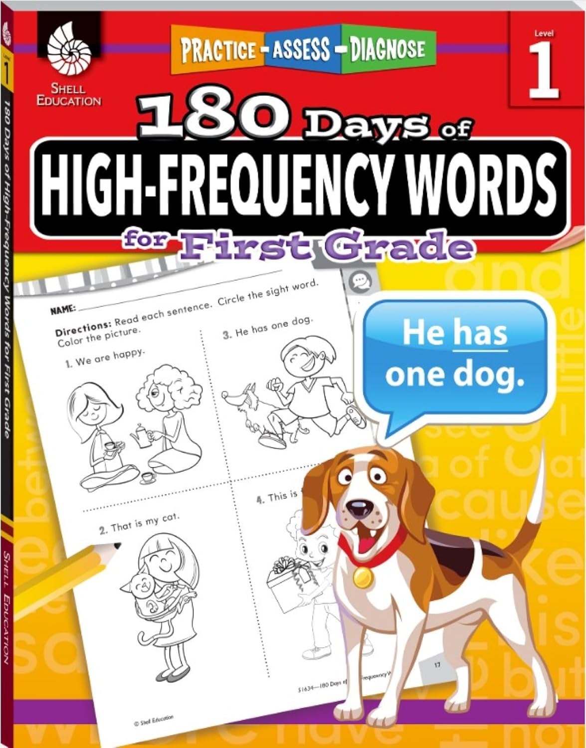 180 Days™: High-Frequency Words for First Grade: Practice, Assess, Diagnose (180 Days of Practice) (English, Paperback, Jodene Smith)
