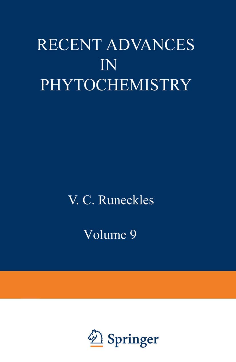 Buy Recent Advances in Phytochemistry (English, Paperback, V. Runeckles) Online at Best Price - GlowMirror