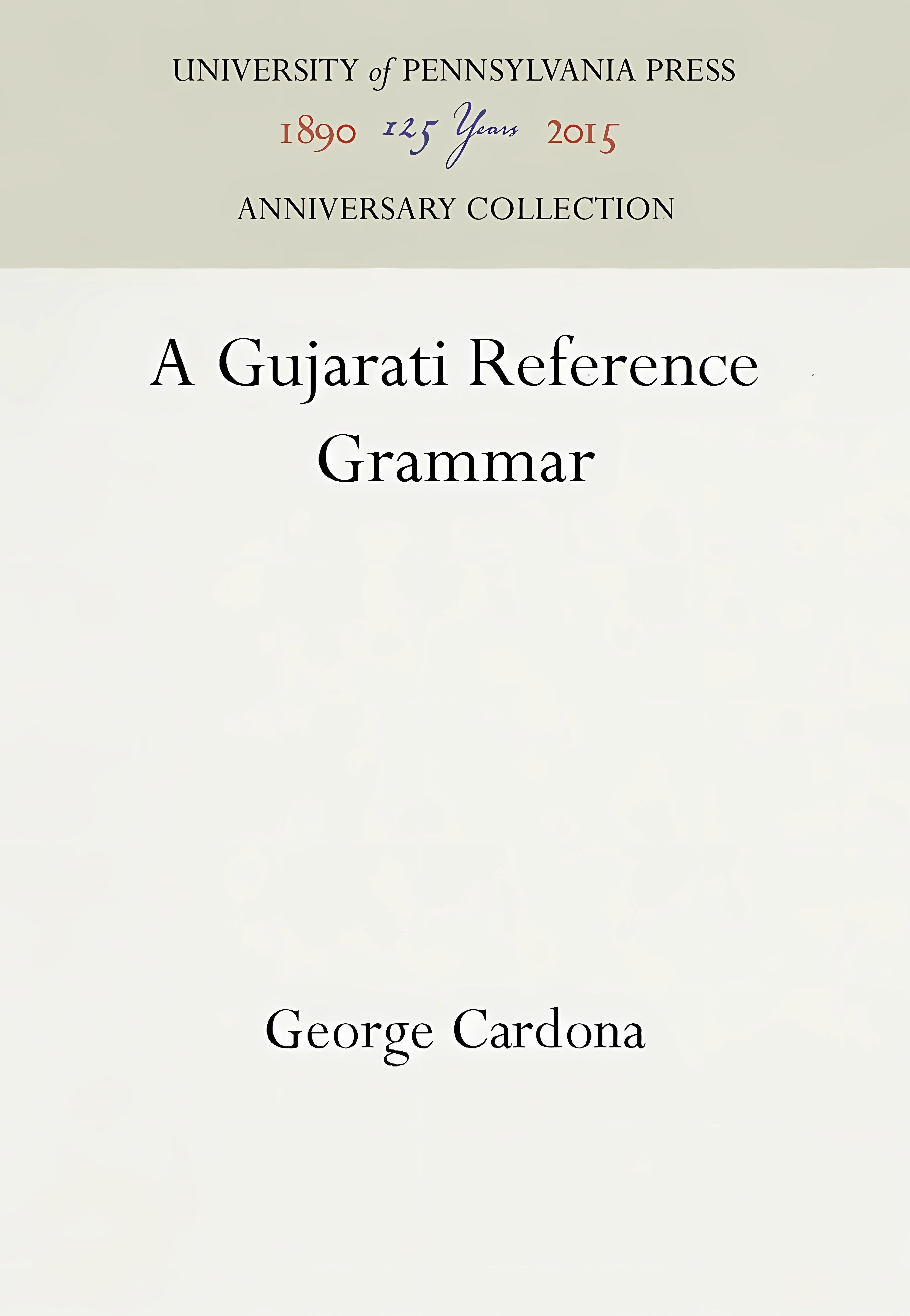 Buy A Gujarati Reference Grammar (English, Hardcover, George Cardona) Online at Best Price - GlowMirror