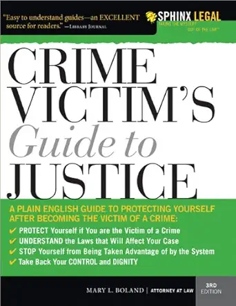 Buy Crime Victim's Guide to Justice (English, Paperback, Mary L. Boland) Online at Best Price - GlowMirror