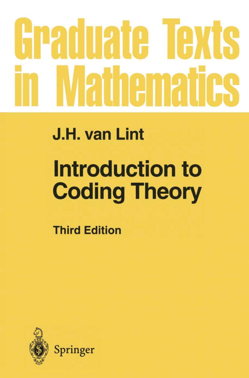 Introduction to Coding Theory: 86 (Graduate Texts in Mathematics) (English, Hardcover, J.H. van Lint) - Image 1 - GlowMirror