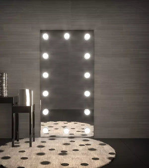 Full Length LED Standing Mirror with Touch Controls | Free-Standing Floor Mirror for Bedrooms & Dressing Areas | Multiple Sizes & Lighting Modes