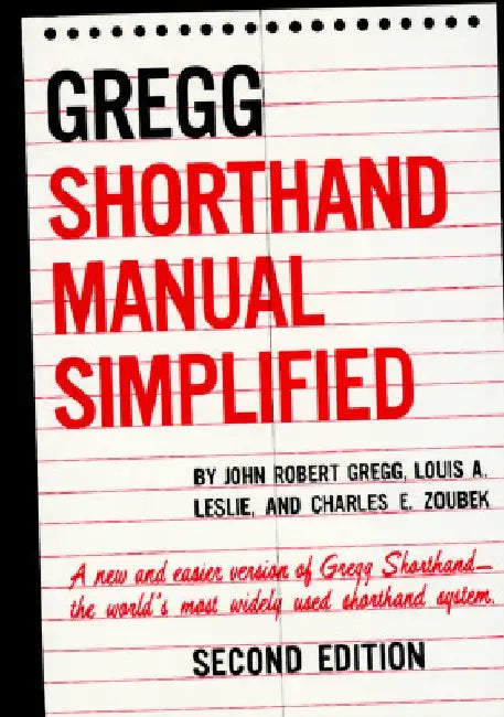 The Gregg Shorthand Manual Simplified (English, John R. Gregg)