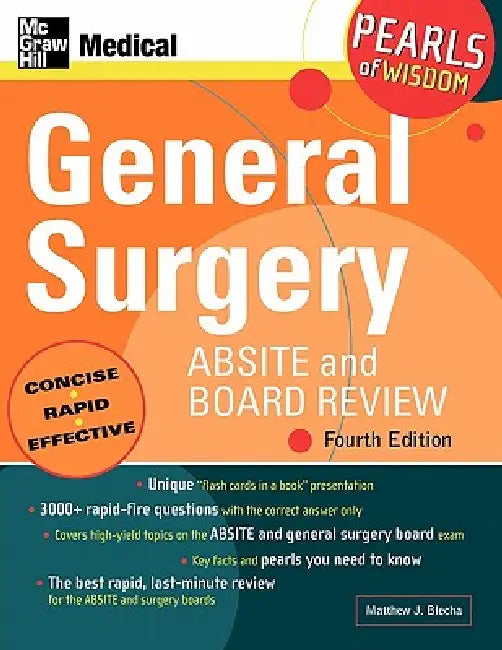 General Surgery Absite and Board Review (English, Matthew J. Blecha)