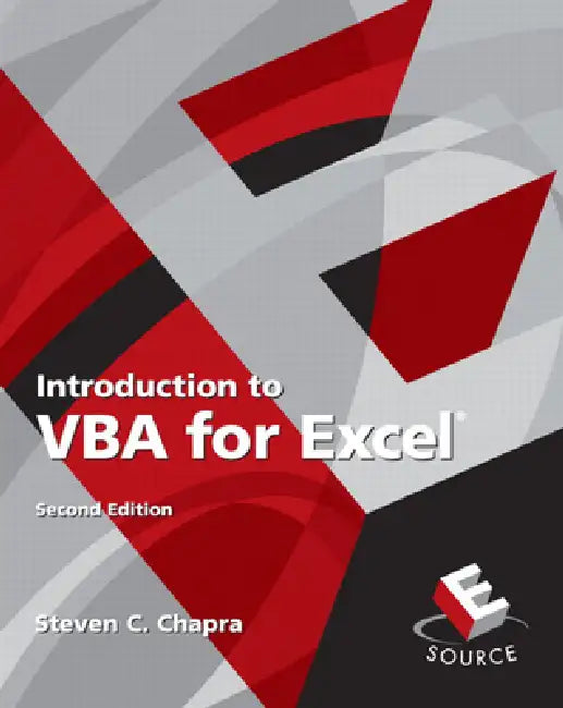 Introduction to VBA for Excel (English, Steven Chapra)