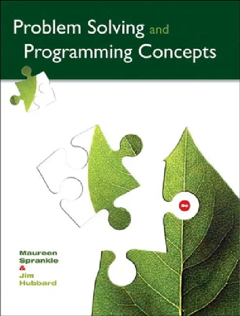 Problem Solving and Programming Concepts (English, Maureen Sprankle | Jim Hubbard)