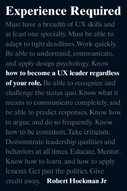 Experience Required (English, Jr. Hoekman Robert)