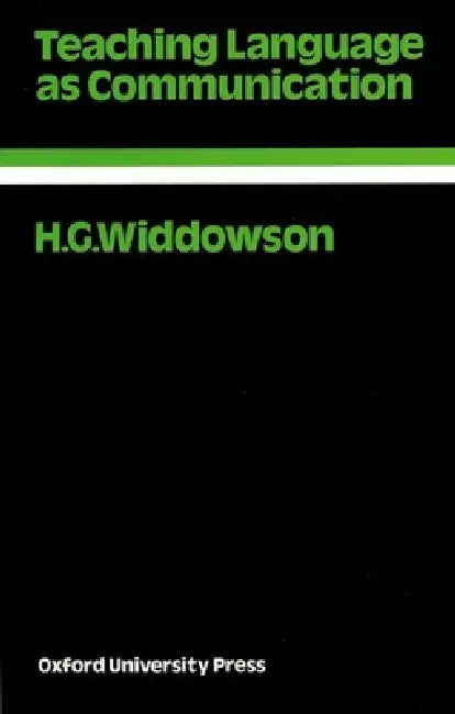 Teaching Language as Communication (English, H. G. Widdowson)