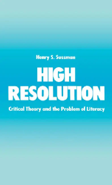 High Resolution (English, Henry S. Sussman)