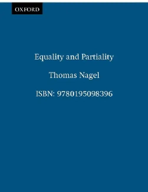 Equality and Partiality (English, Thomas Nagel)